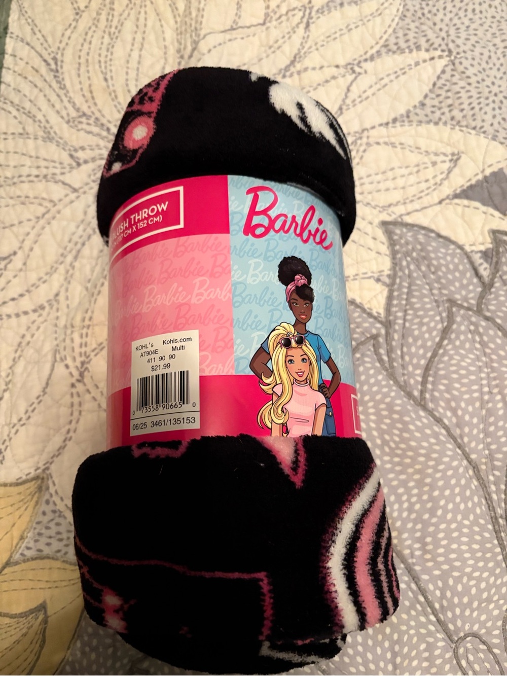 New Barbie Super Plush Throw Blanket